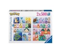 Ravensburger - Puzzle Pokémon per Adulti, 2 Puzzle da 500 Pezzi, Idea Regalo per Lei o Lui, Gioco da Tavola, 49x36 cm