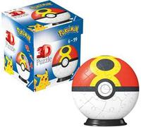 Ravensburger Puzzle 3D 11628 - Palla Poké Balls [EN] Repeat Ball - per i fan dei Pokémon, a partire dai 6 anni in su, Colore giallo