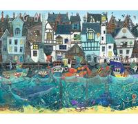 Ravensburger 12001398 - Habour of Wonders: a Bustling Fantasy Port - Puzzle da 1500 Pezzi, per Bambini e Adulti dai 14 Anni