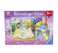 Ravensburger Puzzle Prinzessinnenträume 3 x 49 Parti Bambini Ca. 21 X 21 CM