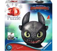 Ravensburger Puzzle - Puzzle 3D - Dragon Trainer 3 Sdentato con Orecchie, 72 Pezzi - 1 pz.