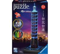 Ravensburger Puzzle - Puzzle 3D - Taipei 101 di Notte, 216 Pezzi - 1 pz.