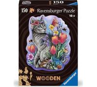 Ravensburger - Puzzle Puzzle con sagoma in legno: Gatto magico - 150 Pezzi