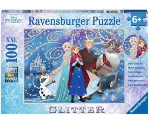 Ravensburger Puzzle - Puzzle Glitter - Frozen - Neve Scintillante, 100 Pezzi - 1 pz.