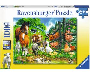 Ravensburger Puzzle - Raduno di Animali, 100 Pezzi XXL - 1 pz.