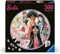 Ravensburger - Puzzle Rotondo, Barbie, Round Puzzle 500 Pezzi, Puzzle Adulti