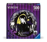 RAVENSBURGER - PUZZLE ROTONDO MERCOLEDì ADDAMS, ROUND PUZZLE 500 PEZZI, PUZZLE ADULTI