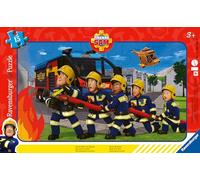 Ravensburger - Puzzle Sam il Pompiere, Idea Regalo per Bambini 3+ Anni, Gioco Educativo e Stimolante, 15 pezzi, 24x15 cm