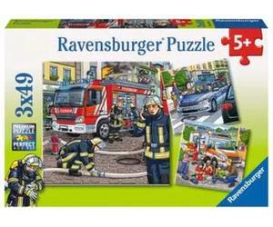 Ravensburger Puzzle - Soccorritori, 3 x 49 Pezzi - 1 pz.