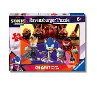 RAVENSBURGER - PUZZLE SONIC, COLLEZIONE 125 GIANT PAVIMENTO, 125 PEZZI, ETà RACCOMANDATA 6+ ANNI