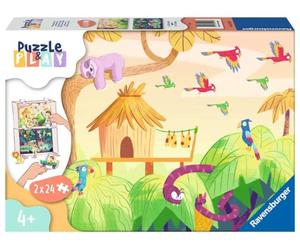 Ravensburger - Puzzle, Spedizione nella Giungla, Linea Puzzle & Play 3x24 Pezzi, Puzzle per Bambini, età Raccomandata 4+, 05593 7