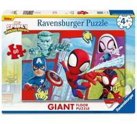Ravensburger - Puzzle Spidey, Puzzle 60 Pezzi Giant, Puzzle Bambini 4 Anni, 70x50cm