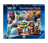 Ravensburger Puzzle 500 Pezzi Star Wars: Mandalorian - Puzzle Adulti +14 anni, 49 x 36 cm, Puzzle per Adulti Star Wars, Collezione 500 Pezzi, Idee Regalo