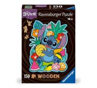 Ravensburger - Puzzle Wooden in Legno, 150 Pezzi, Tema Disney Stitch con 15 Picc