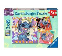 Ravensburger - Disney Stitch, Puzzle Bambini 5+ Anni, 3 Puzzle Da 49 Pezzi | Include 3 puzzle da 49 pezzi di Disney Stitch, giochi educativi e divertenti, ideali come idea regalo per bambini dai 5 anni.