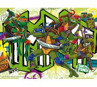 Ravensburger - Puzzle Teenage Mutant Ninja Turtles, Puzzle 200 pezzi XXL, Puzzle