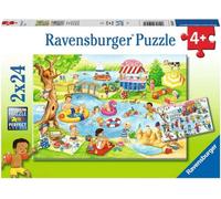Ravensburger Puzzle - Tempo Libero al Lago, 2 x 24 Pezzi - 1 pz.