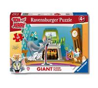 Ravensburger - Puzzle Tom & Jerry, Collezione Giant Pavimento, Idea Regalo per Bambini 4+ Anni, Gioco Educativo e Stimolante, 60 Pezzi Giganti, 70x50 cm