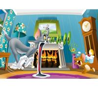 Ravensburger - Puzzle Tom & Jerry, Collezione Giant Pavimento, Idea Regalo per Bambini 4+ Anni, Gioco Educativo e Stimolante, 60 Pezzi Giganti, 70x50 cm