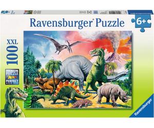 Ravensburger Puzzle - Tra i Dinosauri, 100 Pezzi XXL - 1 pz.