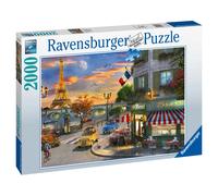PUZZLE PAESAGGI RAVENSBURGER GRAFICA SERATA ROMANTICA A PARIGI 2000 PZ