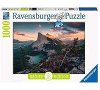 Ravensburger - Puzzle Tramonto in montagna, Collezione Nature Edition, 1000 Pezzi, Puzzle Adulti