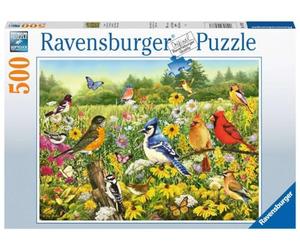 Ravensburger - Puzzle Uccelli nel Campo, 500 Pezzi, Idea regalo, per Lei o Lui, Puzzle Adulti