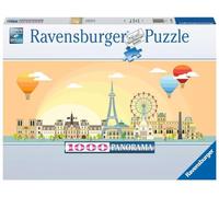 Ravensburger - Puzzle Un Giorno a Parigi, Collezione Panorama per Adulti, 1000 Pezzi, Idea Regalo per Lei o Lui, Gioco da Tavola, 98x37 cm