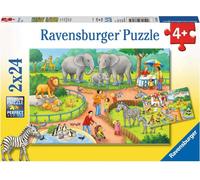 Ravensburger Puzzle - Una giornata allo Zoo, 2x24 pz. - 1 pz.