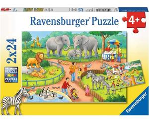 Ravensburger Puzzle - Una giornata allo Zoo, 2x24 pz. - 1 pz.