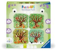 Ravensburger Puzzle UP 12004002 - Four Seasons - 4 puzzle a forma di contorno da 12, 16, 20, 24 pezzi, con modelli di immagini di grandi dimensioni e libretto informativo, puzzle da 3 anni