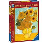 Ravensburger - Puzzle Van Gogh Vaso con Girasoli, 1500 Pezzi, Puzzle Arte per Adulti e Ragazzi, Idea Regalo per Lei o Lui, 80x60 cm