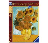 Ravensburger - Puzzle Van Gogh Vaso di Girasoli, 1000 Pezzi, Puzzle Arte per Adu