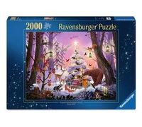 Ravensburger - Puzzle 2000 Pezzi Christmas in The Woods | Puzzle Per Adulti E Tutta La Famiglie | Dimensione Di 98x75 Cm | Regalo Adulti | Regali Natale