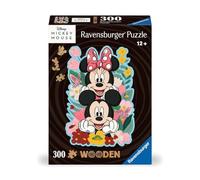 Ravensburger Disney Mickey & Minnie Mouse Shaped 300 Piece Wooden Puzzles for Ad