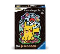 Ravensburger Pokemon Pikachu Shaped 300 Piece Wooden Puzzles for Adults and Kids