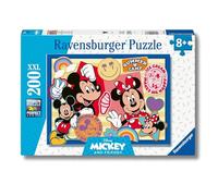 Ravensburger 12004136 - Puzzle in viaggio con Topolino e Minnie, per bambini a partire dagli 8 anni, con 200 pezzi in formato XXL