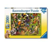 Ravensburger - Puzzle XXL Giungla Vivace | Puzzle 8 Anni In Su | Puzzle Bambini Da 200 Pezzi In Regalo | Regalo Bambino 8 Anni 49 X 36 Cm | Puzzles Ravensburger