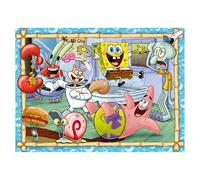 Ravensburger - Puzzle XXL Spongebob | Puzzle 8 Anni In Su | Puzzle Bambini Da 200 Pezzi In Regalo | Regalo Bambino 8 Anni 49 X 36 Cm | Puzzles Ravensburger