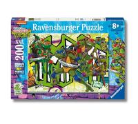Ravensburger - Puzzle XXL Teenage Mutant Ninja Turtles Mutant Chaos | Puzzle 8 Anni In Su | Puzzle Bambini Da 200 Pezzi In Regalo | Regalo Bambino 8 Anni 49 X 36 Cm | Puzzles Ravensburger