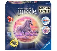 RAVENSBURGER puzzleball 3D luminoso cavallo sulla spiaggia, 72 pezzi