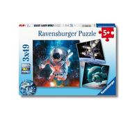 3 Puzzle da 49 Pezzi Avventure nello Spazio