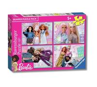 Ravensburger - Puzzles Barbie 4 Pack | Puzzle Bambini 5 Anni In Su | Regalo Bambina 5 Anni E Uomo In Su 100 Pezzi | Puzzle Bambini 36 X 26 Cm | Puzzles Ravensburger