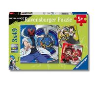 Ravensburger - Puzzles Beyblade Confezioni Da 3 | Puzzle Bambini 5 Anni O Più | Regalo Bimba 5 Anni 3 X 49 Pezzi | Puzzle Bambini 21 X 21 Cm | Puzzles Perfetti Ravensburger