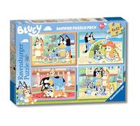 Ravensburger - Puzzle Bluey, Collezione Bumper Pack 4X42, Idea Regalo per Bambini 4+ Anni, Gioco Educativo e Stimolante, 4 Puzzle da 42 Pezzi, 36x26 cm