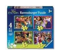 Ravensburger - Puzzle Disney Encanto, Collezione 4 in a Box, Idea Regalo per Bambini 3+ Anni, Gioco Educativo e Stimolante, 4 Puzzle 12-16-20-24 Pezzi, 19x14 cm