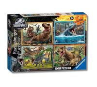 Ravensburger RVB05619 4 Puzzle da 100 Pezzi - Jurassic World