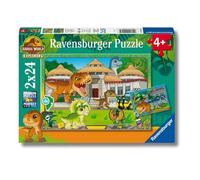 Ravensburger - Puzzles Jurassic World Explorers Confezione Da 2 | Puzzle Bambini 4 Anni O Più | 2 Puzzle 4 Anni 24 Pezzi | Puzzles Bambini 26,5 X 18 Cm | Regalo Bambino 4 Anni Perfetti