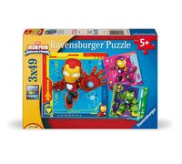 Ravensburger - Puzzles Marvel Iron Man Confezioni Da 3 Puzzle Bambini 5 Anni O