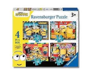 Ravensburger - Puzzles Minions | Puzzle Bambini | Puzzle Bambini 3 Anni O Più | 4 In A Box Puzzles 12-16-20-24 Pezzi | Dimensione 19x14cm | Regalo Bambino 3 Anni O Più